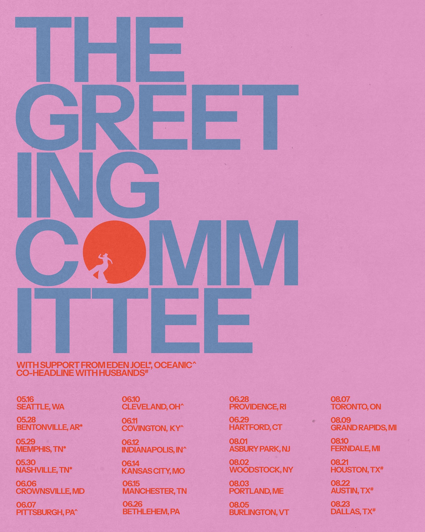 The Greeting Committee Tour Poster 2025